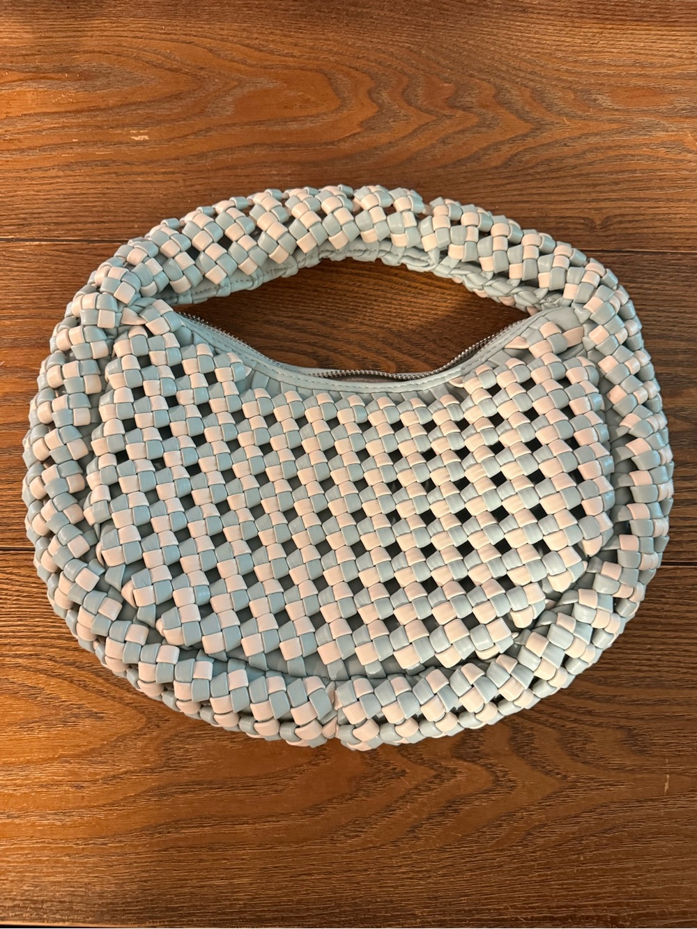 Rachel Zoe Baby Blue Crescent Shoulder Bag